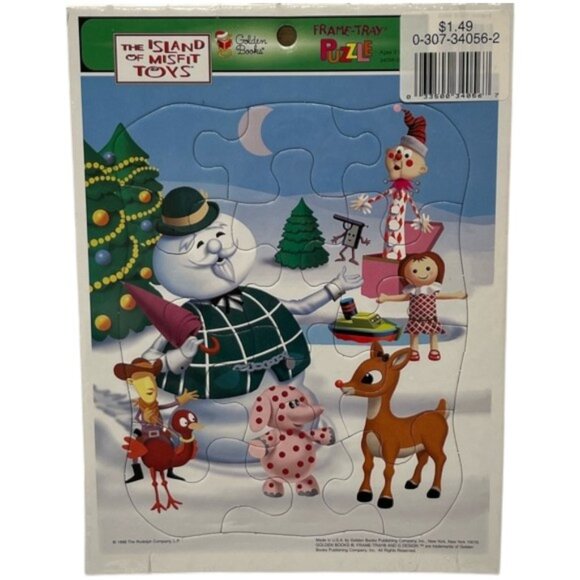 VINTAGE 90s Rudolph the Red-Nosed Reindeer Movie Book Games Bundle NWT - Picture 15 of 16